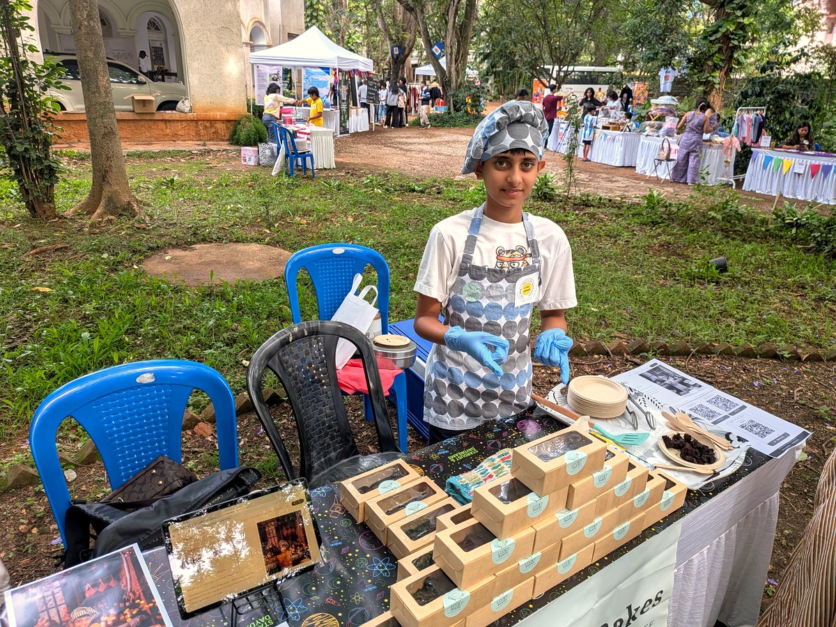 Lucky at his Lucky Bakes stall at the Merchants of Happiness event